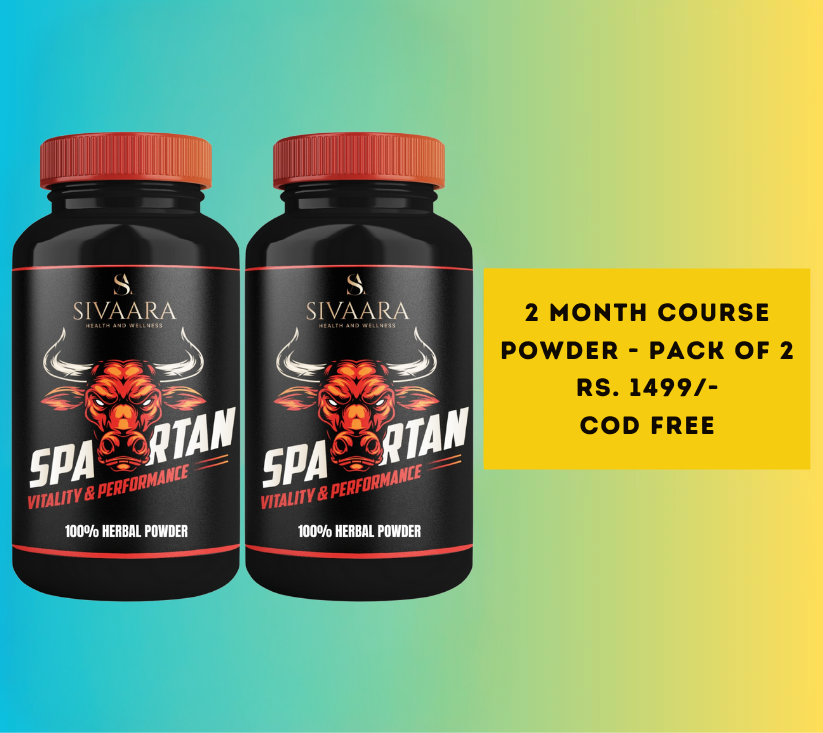 Sivaara Spartan Powder - നേരത്തെയുള്ള സ്ഖലനം, ഉദ്ധാരണക്ഷയം, സമയ പ്രശ്നങ്ങൾ എന്നിവയ്ക്ക് 100% ഫലപ്രദമായ പരിഹാരം